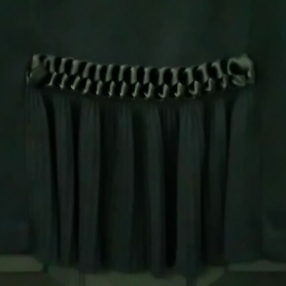 St. John Couture NWT Sz. 10 Wool Blend Knit Pleated Midi Skirt Quiet Luxury 795. - Picture 4 of 10